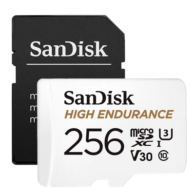 Cartão De Memória Sandisk 256gb Micro Sdxc 100mbs E Adapt