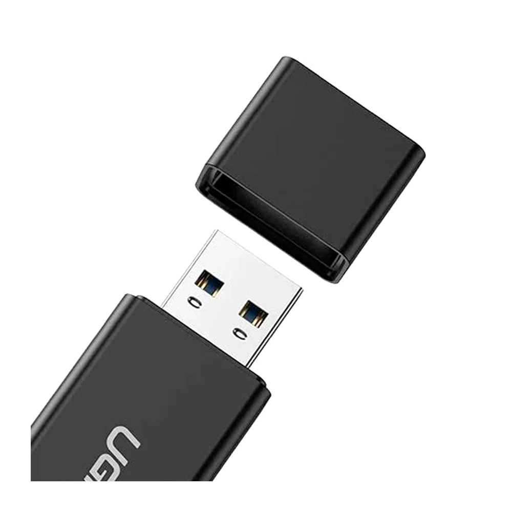 Imagem 3 de 5 do produto Leitor De Cartao De Memoria  Ugreen,Tf/sd, USB 3.0, Cm104, Preto
