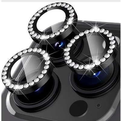 Kit Película Lente Câmera Brilho Compatível Com Iphone 11 12 13 14 15 16 Pro Max Cor:preto;tamanho:iphone 11 Pro Max