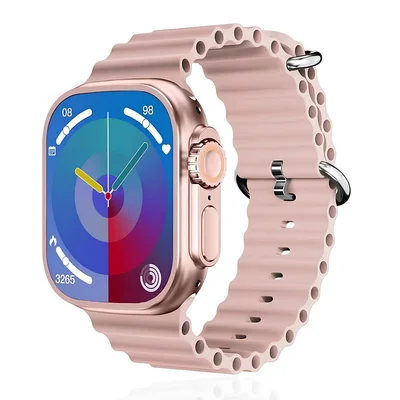 Relógio Smartwatch Ws26 Ultra 2 Mini 42mm Com 4 Multiiras Premium Cor:rosa