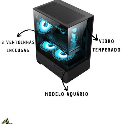 PC Gamer Alligator Shop Amd Ryzen, Memoria Ram 16gb Ddr4, SSD 240GB, Placa De Video 2gb