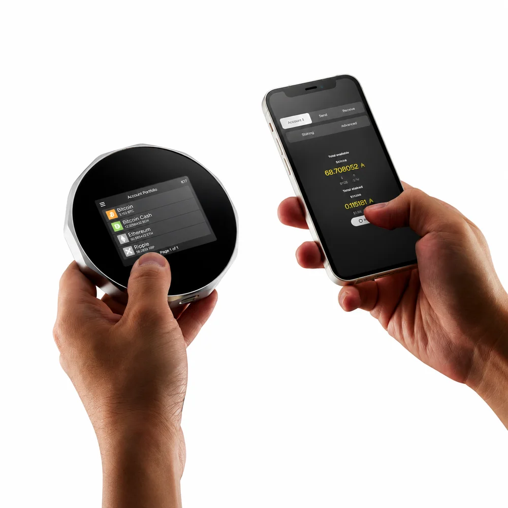 Imagem 4 de 5 do produto Carteira Secux V20, Mais de 1.000 Criptomoedas, Touchscreen de 2.8",  Suporte 5 Estrelas