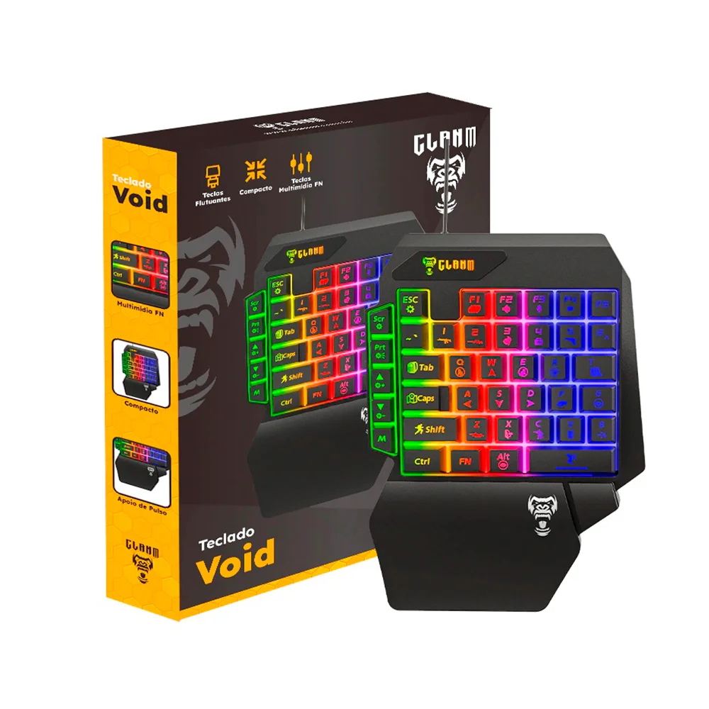 Teclado Void 35% Preto Membrna 1,5mt Clanm Teclado Void 35% Preto Membrna 1,5mt Clanm