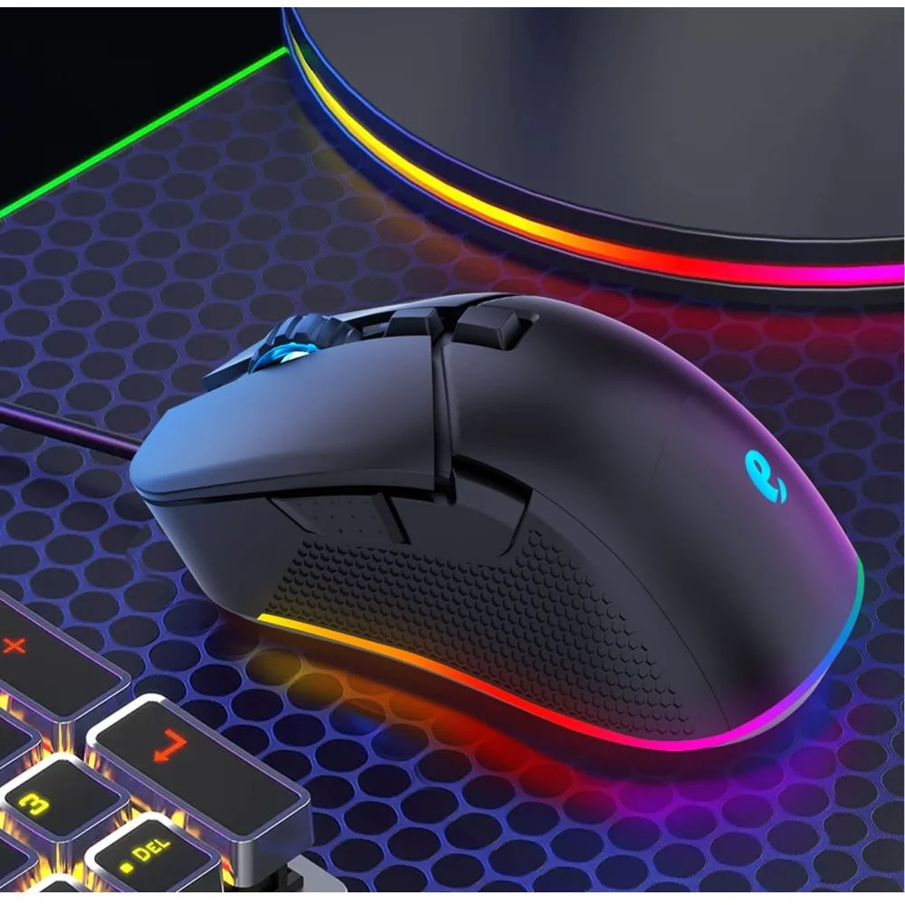 Imagem 2 de 5 do produto Mouse Gamer RGB 7200dpi 7 Botões Usb Emw130 Emanchines