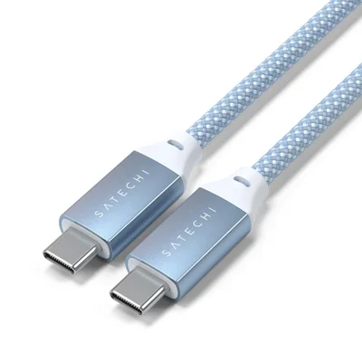 Cabo Satechi Usb-c Para Usb-c 100w 480mbps 2 Metros Azul