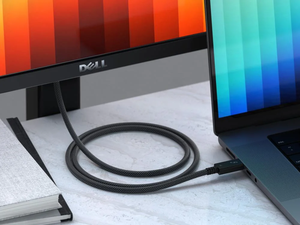 Imagem 2 de 3 do produto Cabo Satechi Usb-c Para Usb-c Thunderbolt 4 Pro 1m Preto