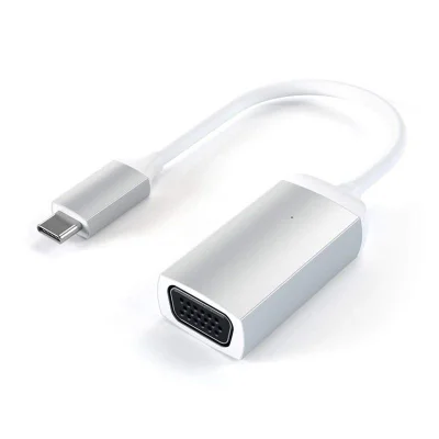Cabo Adaptador Satechi Usb-c P/ Vga Prata 20cm