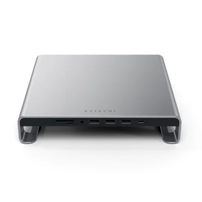 Suporte Alumínio Satechi Base Monitor Imac Usb-c Space Gray