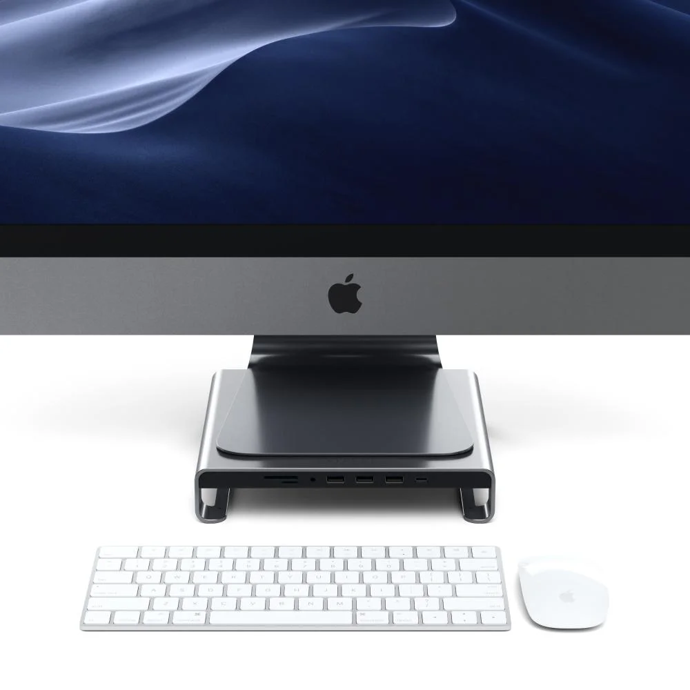 Imagem 3 de 4 do produto Suporte Alumínio Satechi Base Monitor Imac Usb-c Space Gray
