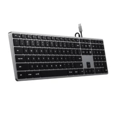 Teclado Satechi Slim St-ucsw3m Qwerty Inglês Us Cor Cinza