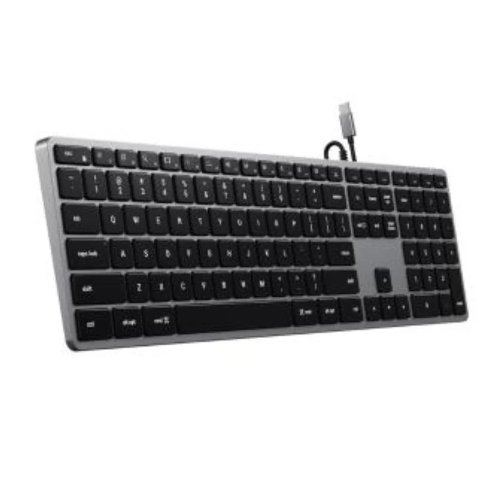 Teclado Satechi Slim St-ucsw3m Qwerty Inglês Us Cor Cinza