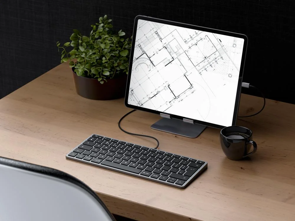 Imagem 4 de 5 do produto Teclado Satechi Slim St-ucsw1m Qwerty Inglês Us Cor Cinza