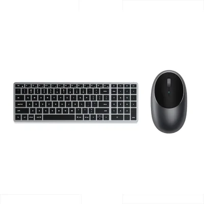 Kit Satechi Teclado X2 E Mouse M1 Sem Fio Cinza Espacial