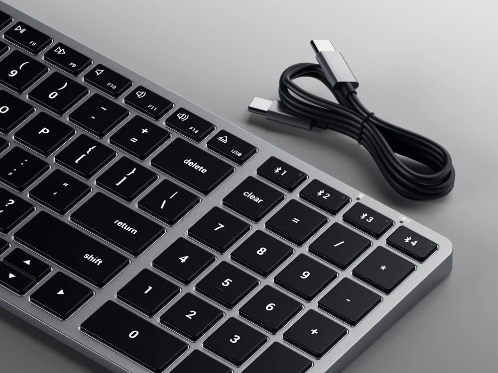Imagem 5 de 5 do produto Kit Satechi Teclado X2 E Mouse M1 Sem Fio Cinza Espacial