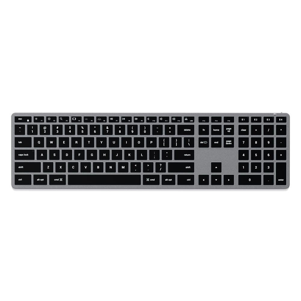 Teclado Bluetooth Satechi Slim Qwerty Inglês Us Cor Cinza