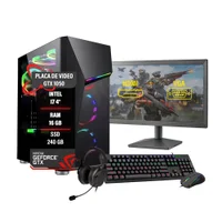 PC Gamer Completo Intel Core I7 4° 16gb Gtx 1050 SSD 240GB