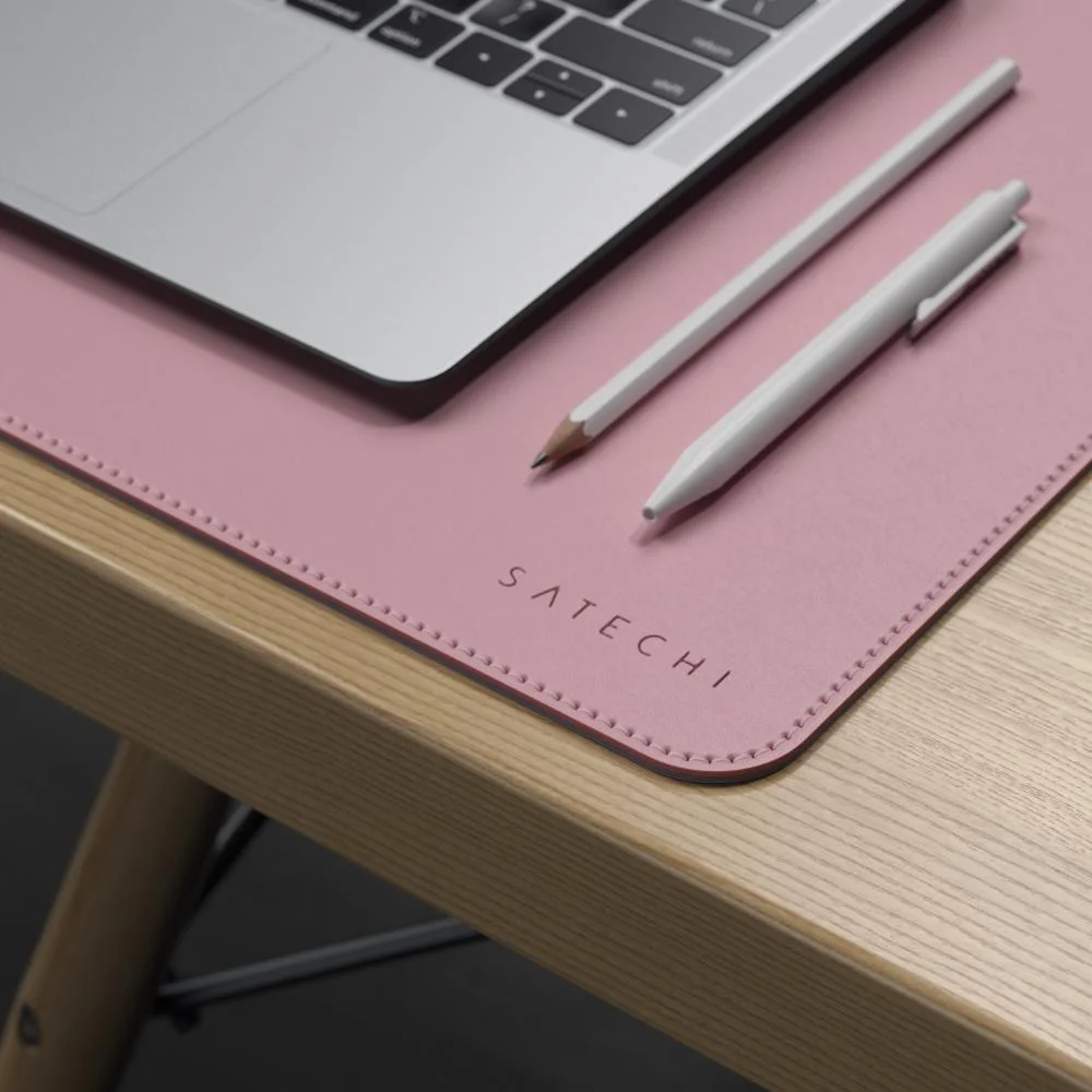 Imagem 3 de 4 do produto Deskmate Dupla Face Em Couro Ecológico Roxo E Rosa