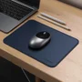 Mousepad De Couro Ecologico Azul