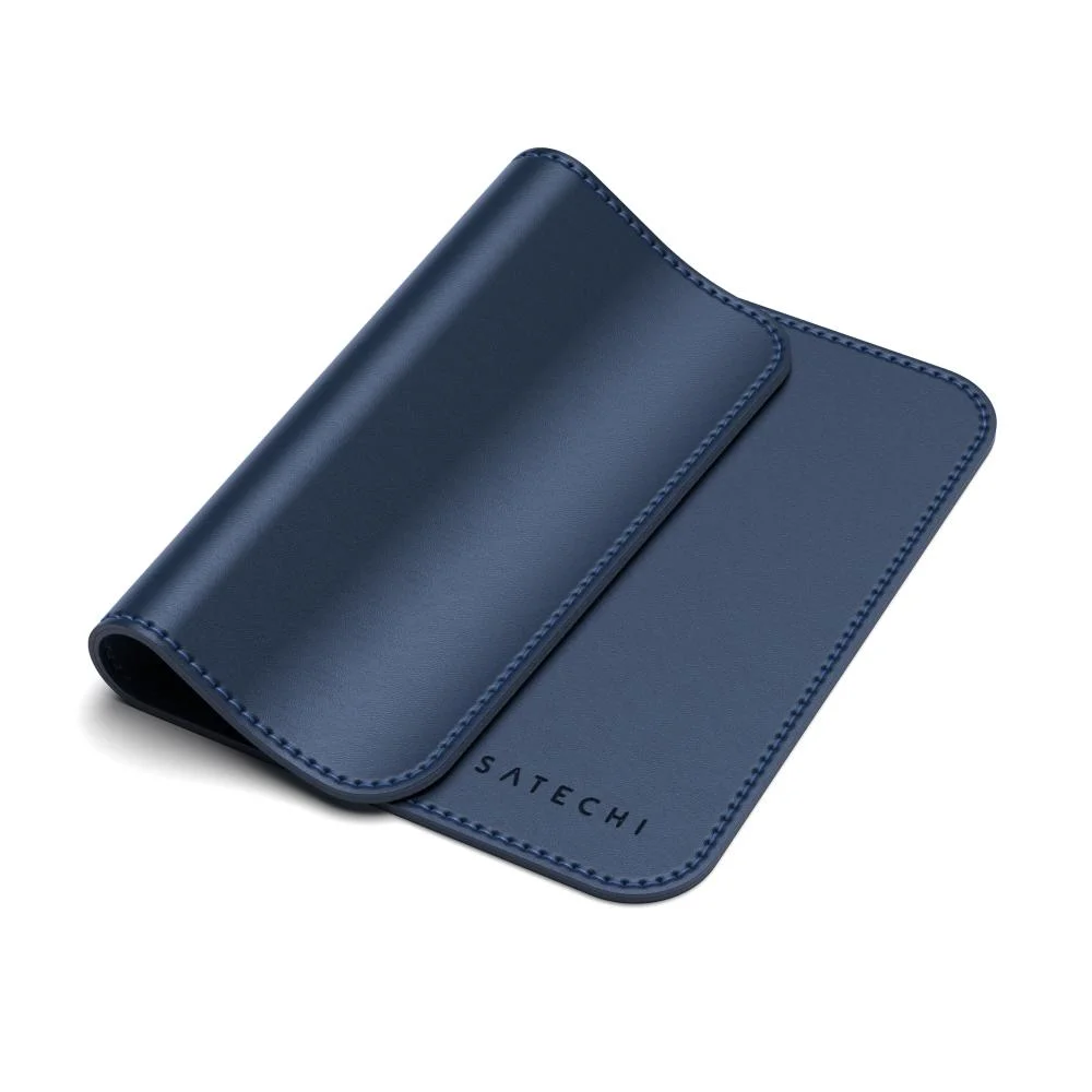 Mousepad De Couro Ecologico Azul