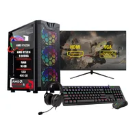 "PC Gamer Ryzen 5 5600g 16gb Ram Ddr4 SSD 480GB Monitor 27"""