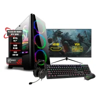 "PC Gamer Completo I5 7° Ram 16gb RTX3050 SSD 480GB Hd1TB 24"""