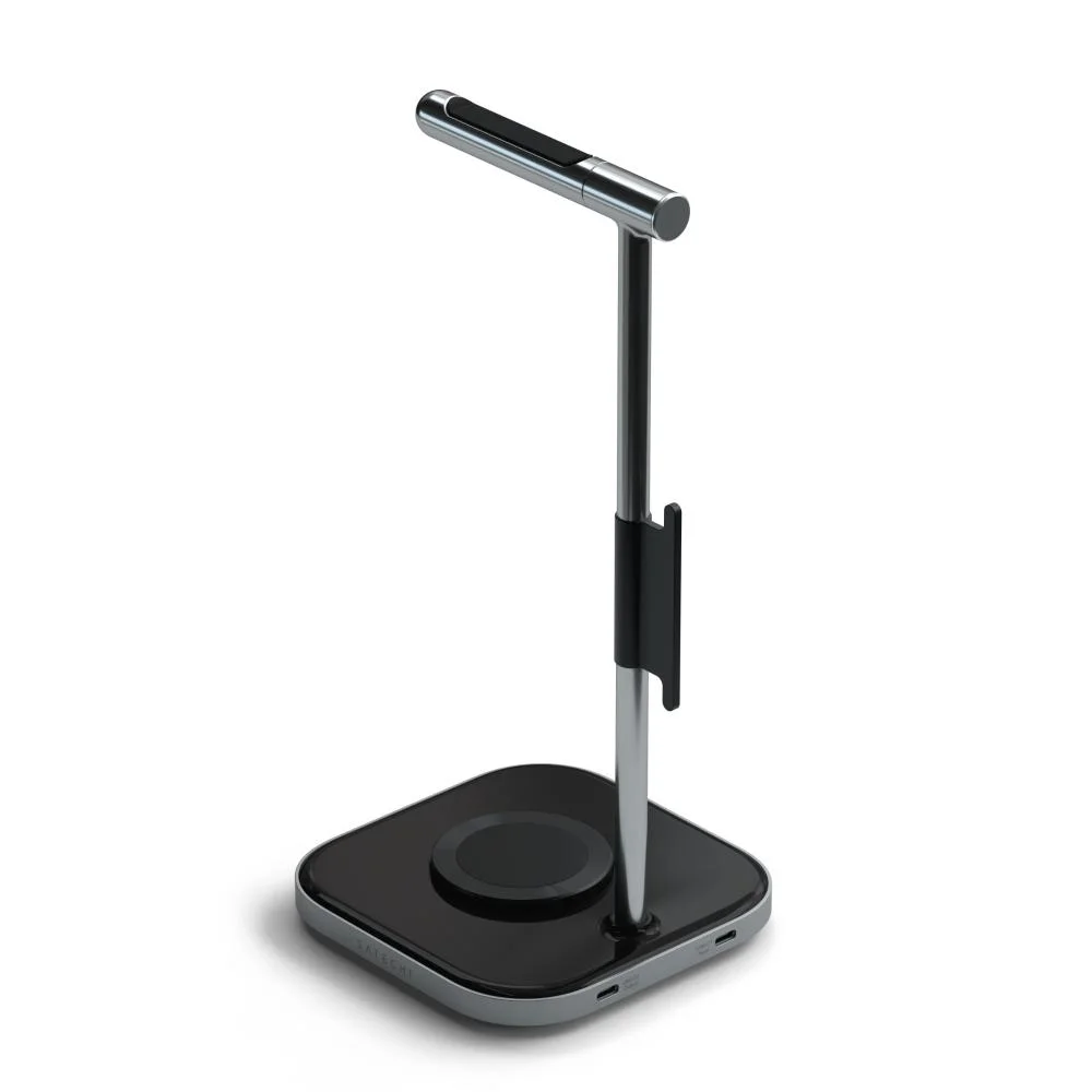 Imagem 2 de 5 do produto Suporte Para Head Phone Satechi 2 Em 1 C/ Carregador Sem Fio