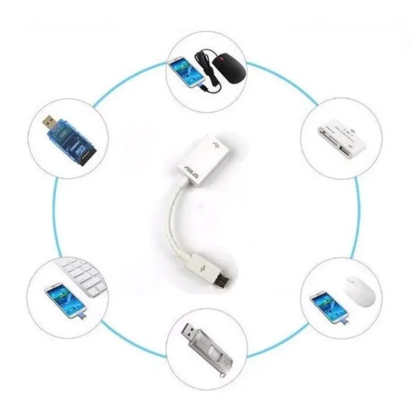 Imagem 2 de 2 do produto Adaptador Cabo Otg Usb V8 Asus Zenfone