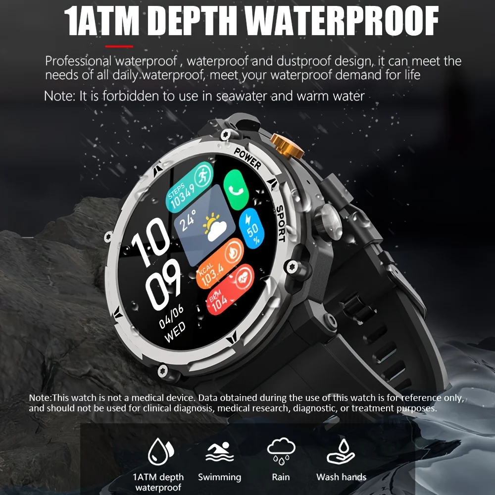 Imagem 3 de 3 do produto Relógio Inteligente Prova D´água Faz Chamadas Ios Android Prata