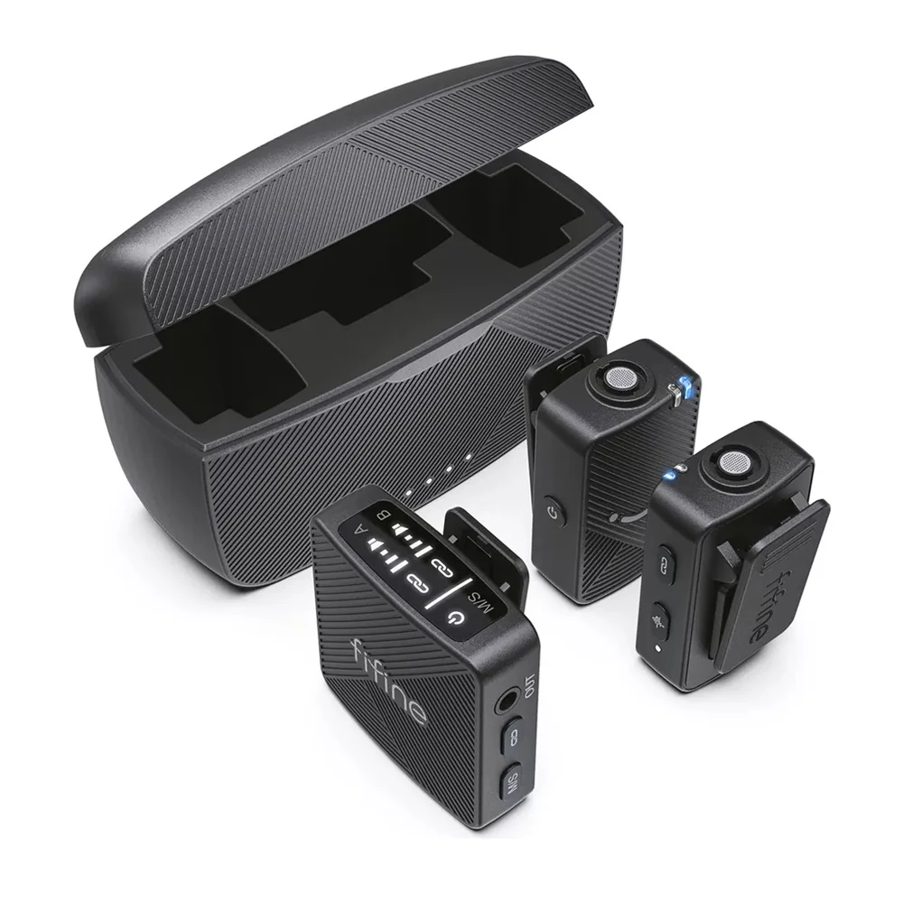 FIFINE M9 ワイヤレスラベリアマイクシステム Produtos com até 15 OFF no PIX KaBuM