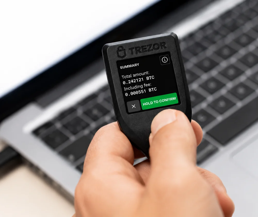 Imagem 4 de 5 do produto Carteira para Criptomoedas Trezor T, Suporte a Mais de 9.000 Moedas