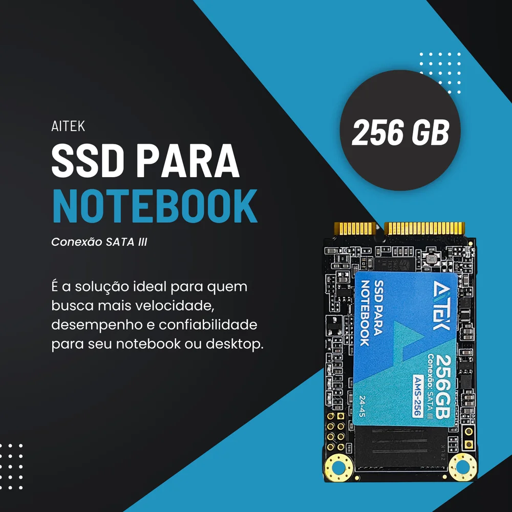 SSD Para Notebook 256Gb Conexo SATA III Aitek