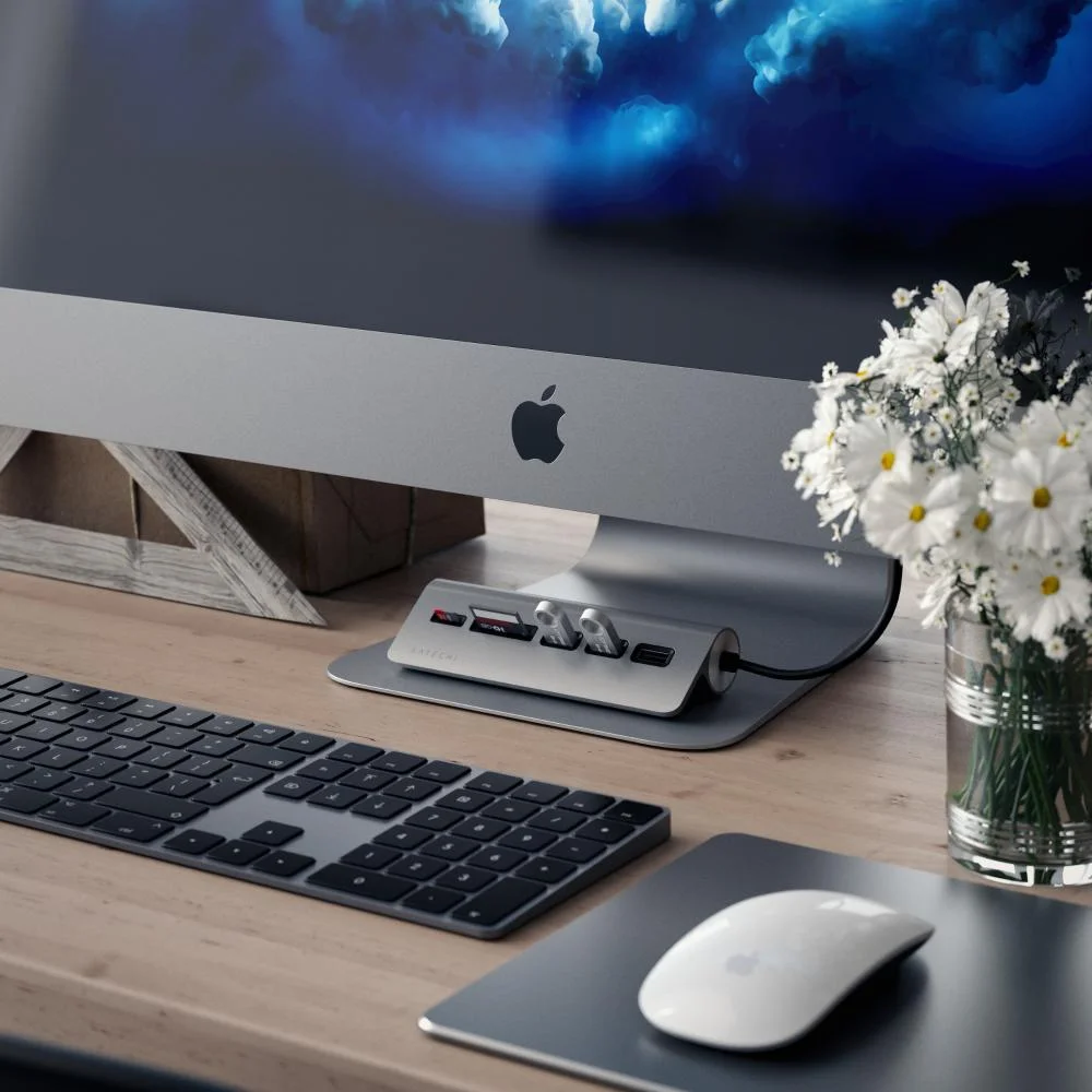 Imagem 3 de 5 do produto Hub Usb-c Satechi 5 Portas Com Usb-a 3.0 + Sd Space Gray