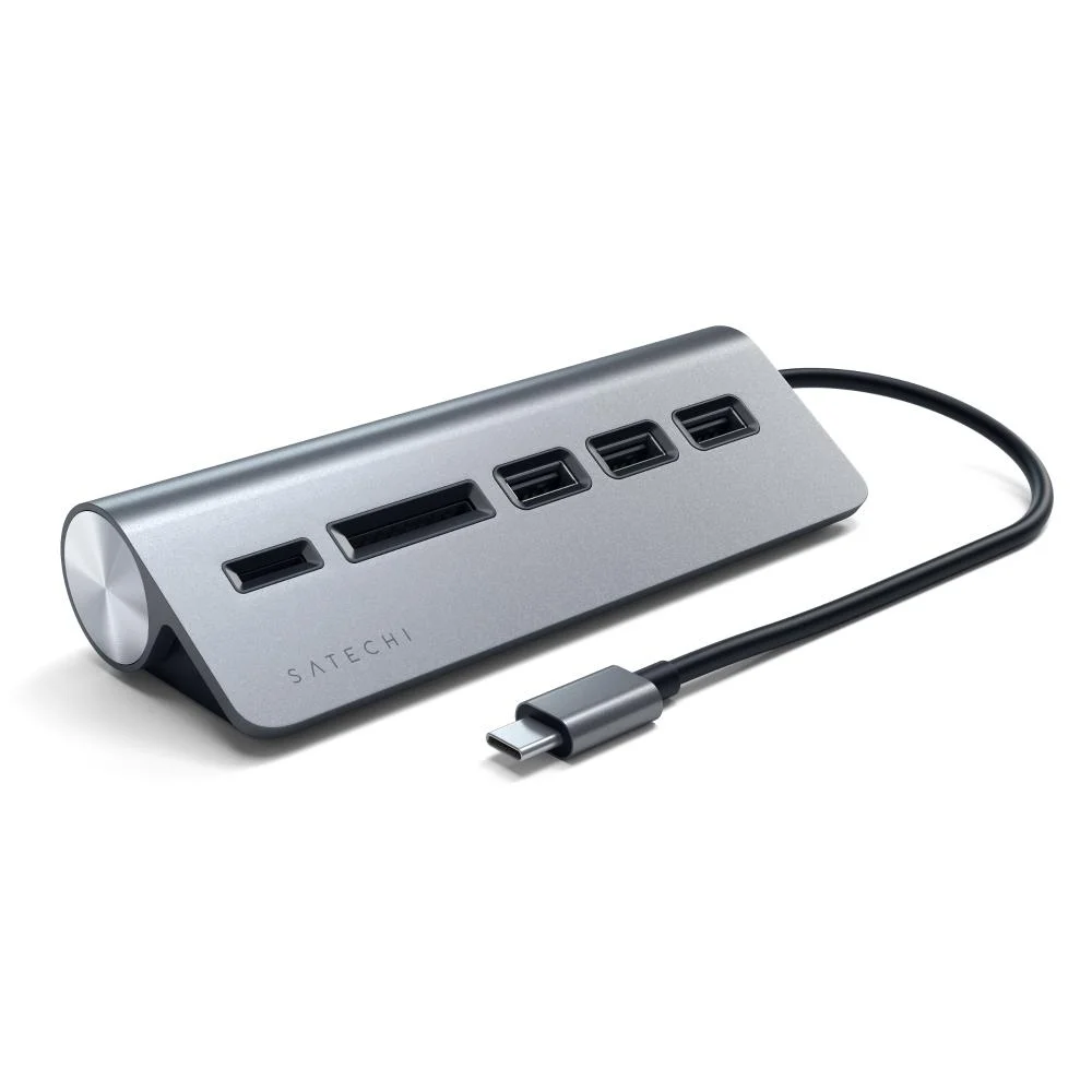 Imagem 5 de 5 do produto Hub Usb-c Satechi 5 Portas Com Usb-a 3.0 + Sd Space Gray
