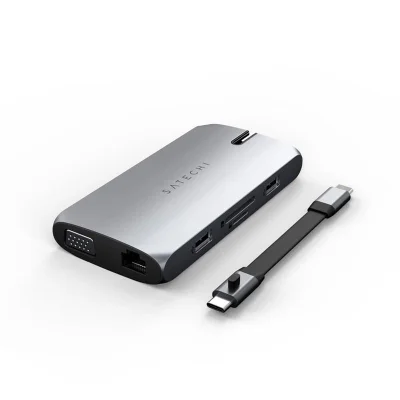 Hub Usb-c Satechi On-the-go 8 Portas Vga Gigabit Space Gray — foto 4