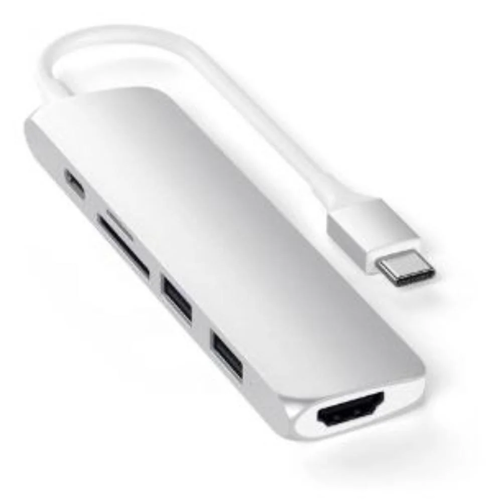 Imagem 4 de 5 do produto Hub Usb-c Satechi Slim V2 5 Portas Pd 60w HDMI Prata