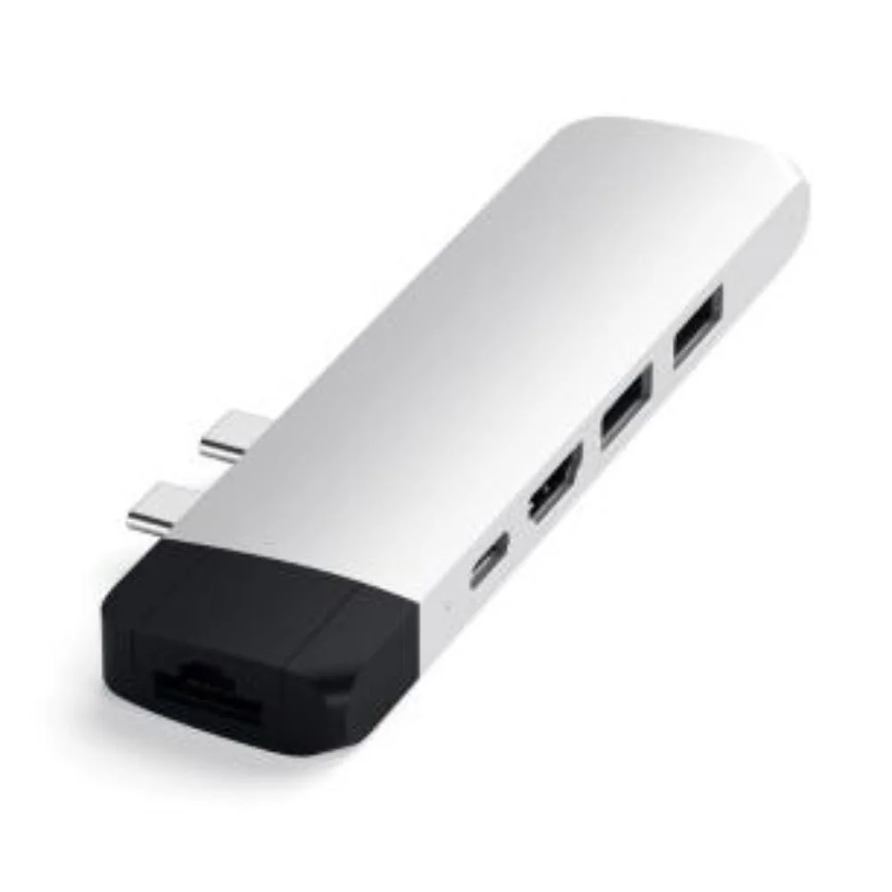 Imagem 2 de 5 do produto Hub Usb-c Pro Satechi 6 Portas Pd 87w 4k Gigabit Prata