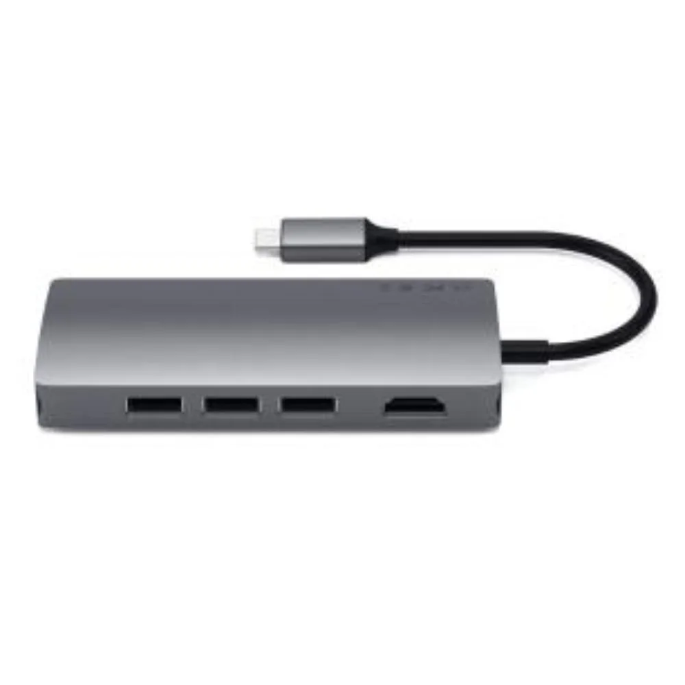 Imagem 4 de 5 do produto Hub Usb-c Satechi 7 Portas V2 Gigabit Pd 60w 4k Space Gray