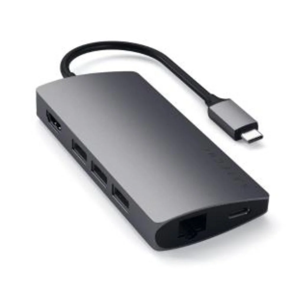 Imagem 5 de 5 do produto Hub Usb-c Satechi 7 Portas V2 Gigabit Pd 60w 4k Space Gray