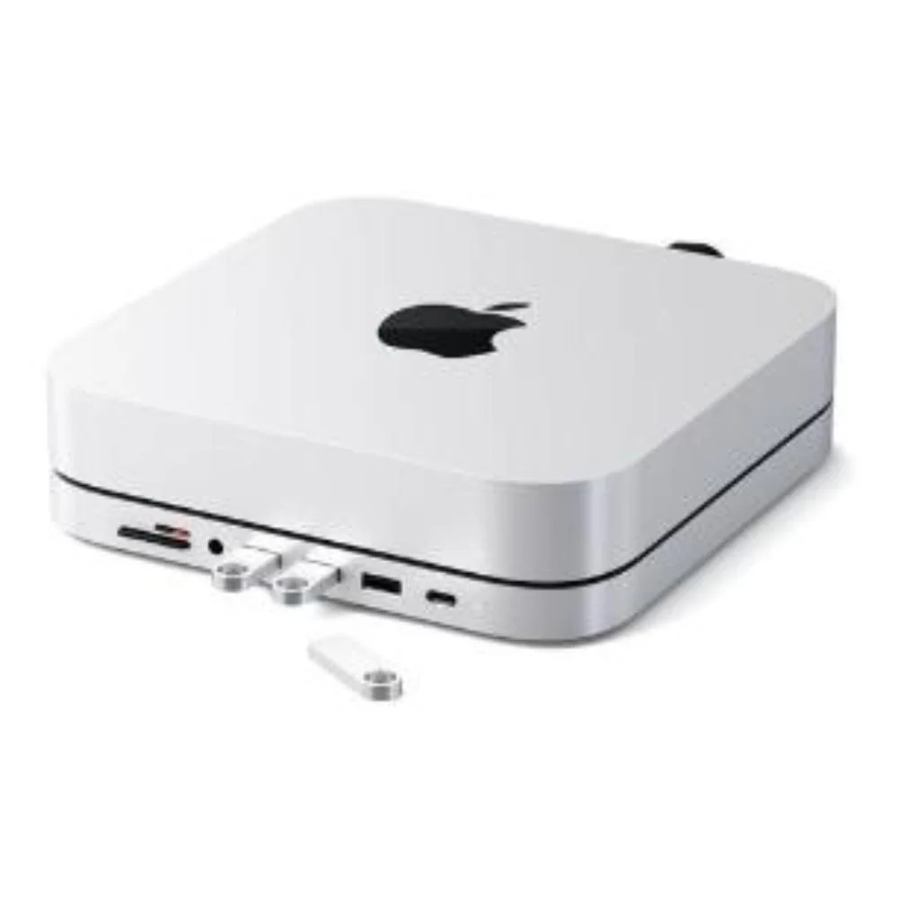 Imagem 3 de 5 do produto Hub Usb-c Satechi Base Compatível Com Mac Mini 6 Portas Prata