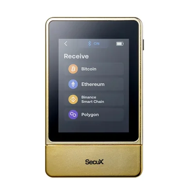 Carteira Secux Neo Gold, Suporte a 5.000+ Criptomoedas, Tela Touchscreen 2.8", USB-C