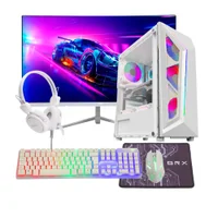 "Computador PC Gamer Amd Ryzen 5 5600g 16gb Ram SSD 480GB RTX 2060 Monitor 23"" Curvo - Branco"