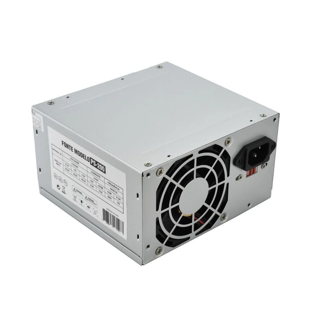 Fonte Psu-200 Oem 200w 20/24p 2 Sata Fonte Psu-200 Oem 200w 20/24p 2 Sata