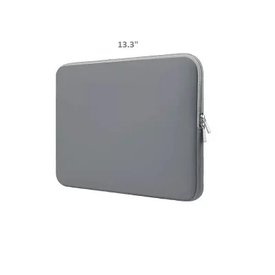 Pasta P/ Note Up 13.3" Neoprene Com Ziper Cinza Claro