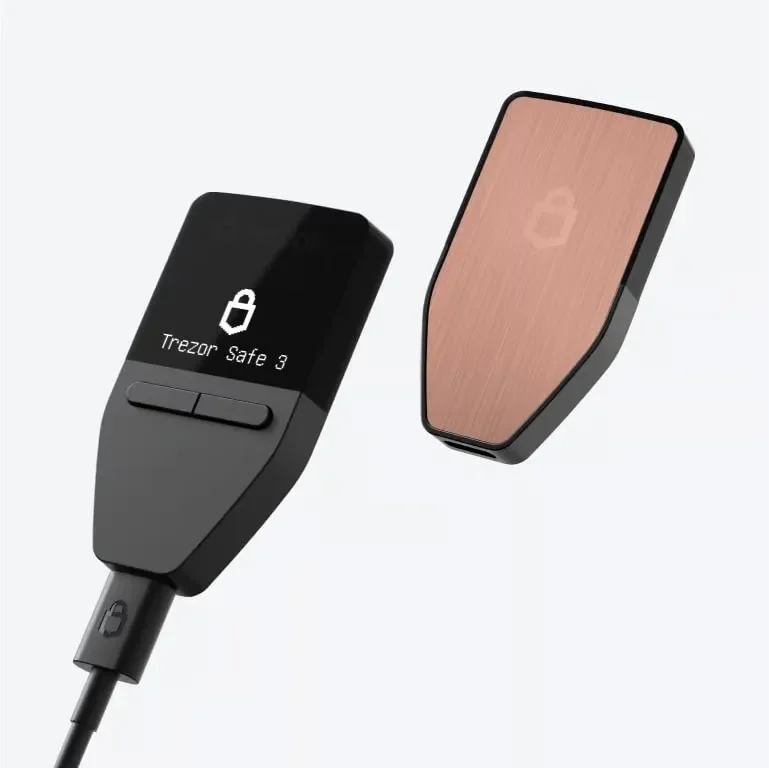 Imagem 3 de 5 do produto Trezor Safe 3 - Galactic Rose (Revenda Oficial)