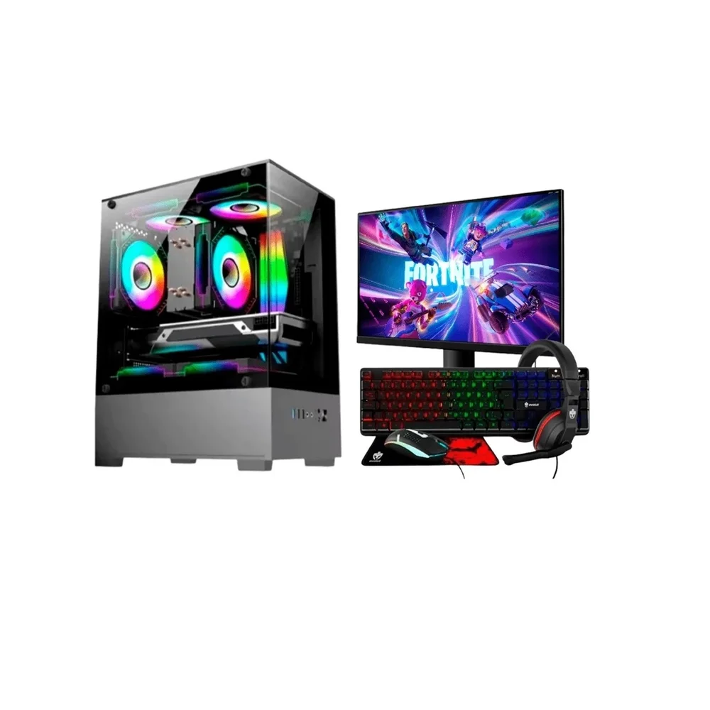 PC Gamer Balão.info Amd Ryzen, Memoria Ram 16gb Ddr4, SSD 480gb, Placa De Video 2gb, Monitor HDMI, Kit Gamer