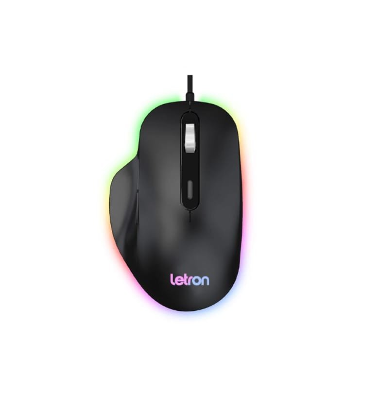 Mouse Gamer RGB 6 Botoes 7200 Dpi Onor Adapt 1620 R8 Letron