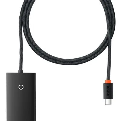 Adaptador Hub Baseus Tipo-c + 4 Portas Usb Cabo De 1 Metro
