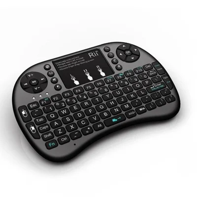 Mini Teclado Controle S/fio Touch LED PC/note/gamer/tvsmart