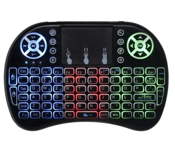 Imagem 5 de 5 do produto Mini Teclado Controle S/fio Touch LED PC/note/gamer/tvsmart