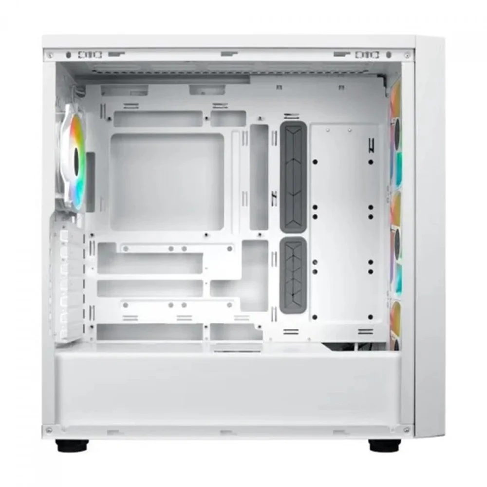 Imagem 3 de 5 do produto Gabinete Gamer Cooler Master Masterbox 600, Mid Tower, Vidro Temperado, Atx, Sem Fonte, Com 3 Fans ARGB, White, Mb600-wgnn-s00